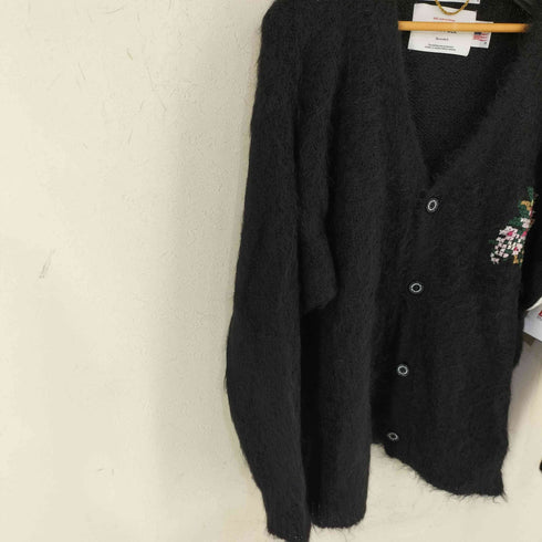 ダイリク DAIRIKU 21AW 別注 EX Flower Cross Embroidery モヘアカーディガン メンズ ONE SIZE