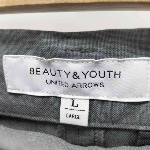 ビューティーアンドユースユナイテッドアローズ BEAUTY & YOUTH UNITED ARROWS リネンライククロップドフレアパンツ レディース L