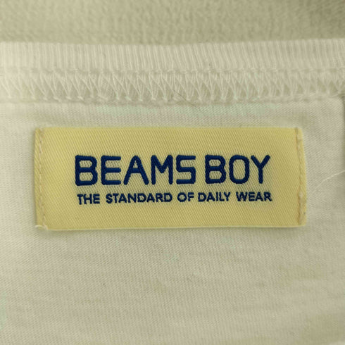 ビームスボーイ BEAMS BOY 天竺 無地 ボートネック 7分 レディース 1