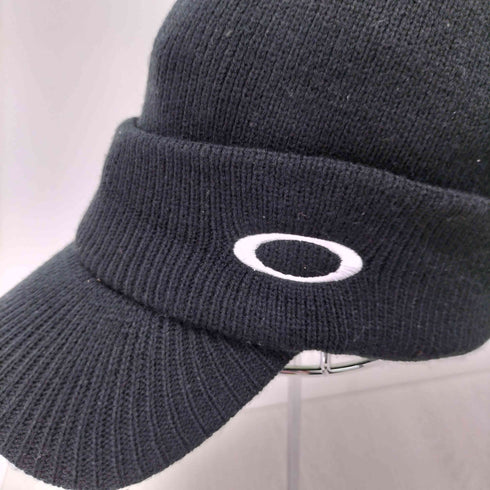 オークリー OAKLEY ロゴ刺繍 つば付きニットキャップ メンズ