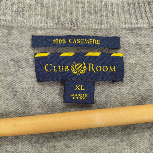クラブルーム CLUB ROOM カシミヤ100 Vネックニット メンズ JPN:XL