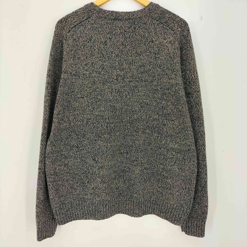 クラフトアンドバロー Croft&Barrow 90s ラグラン メランジコットンニット メンズ import:L