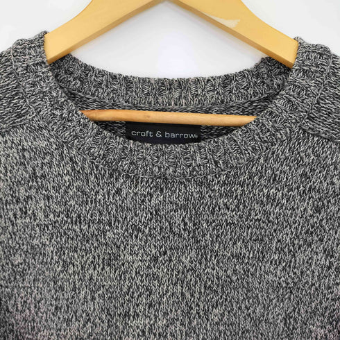 クラフトアンドバロー Croft&Barrow 90s ラグラン メランジコットンニット メンズ import:L