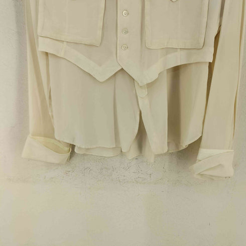 エムエーエスユー MASU 19AW LAYERED SILK SHIRTS メンズ JPN:46
