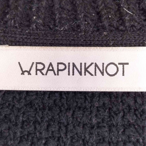 ラッピンノット WRAPINKNOT シルク100 フェイクレザーポケット ドライバーズニット メンズ JPN:3