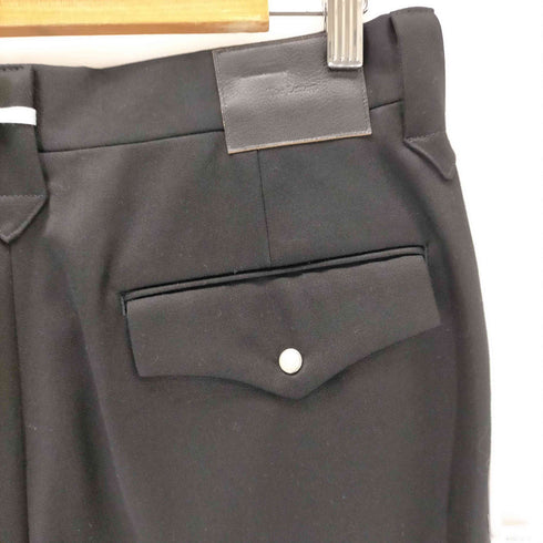 ザレターズ The Letters WESTERN WIDE TROUSERS WOOL SATIN メンズ JPN:L