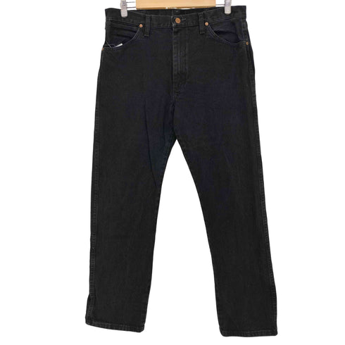 ラングラー Wrangler メキシコ製 後染め ブラックデニムパンツ メンズ 34×32