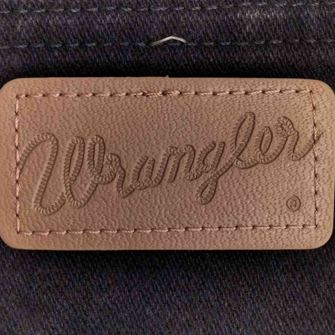 ラングラー Wrangler メキシコ製 後染め ブラックデニムパンツ メンズ 34×32