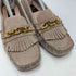 ランバンコレクション LANVIN COLLECTION 22AW チェーンモチーフ モカシン オークスエード レディース JPN:24