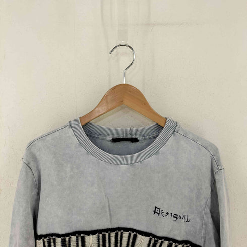 デシグアル Desigual 横装飾柄入り コットンセーター メンズ import:S