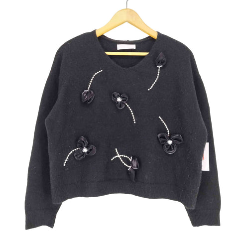 セルフォード CELFORD 24AW フラワーモチーフビジューニットプルオーバー レディース ONE SIZE