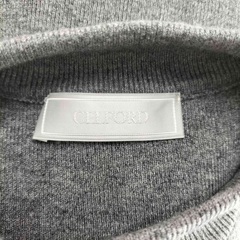 セルフォード CELFORD フリルドッキング モックネック ニットワンピース レディース JPN:36