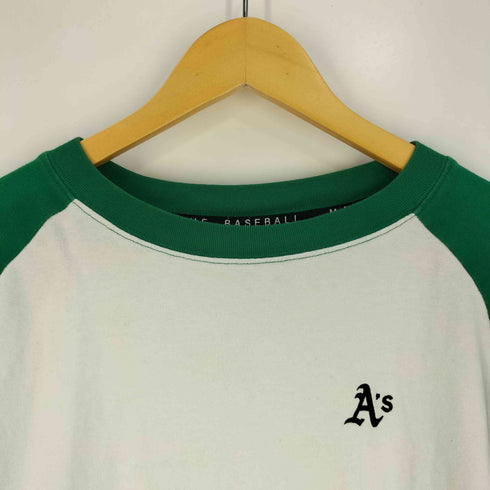 ジェニュインマーチャンダイズ GENUINE MERCHANDISE MLBチームロゴ刺繍 背面プリント ラグラン ロングスリーブTシャツ メンズ import:L