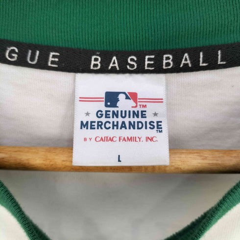 ジェニュインマーチャンダイズ GENUINE MERCHANDISE MLBチームロゴ刺繍 背面プリント ラグラン ロングスリーブTシャツ メンズ import:L