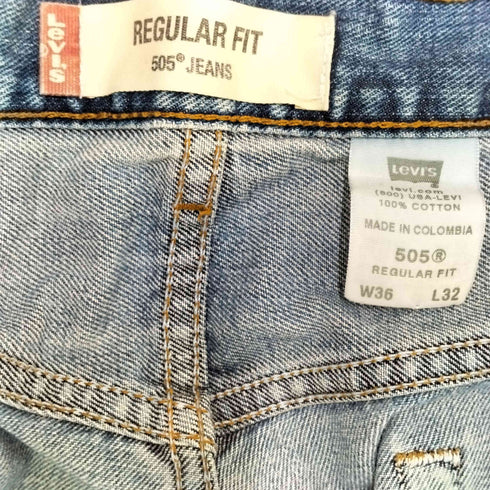 リーバイス Levis 00S 505 REGULAR FIT JEANS ストレートデニム メンズ W36/L32