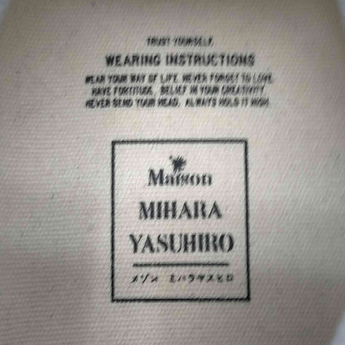 ミハラヤスヒロ MIHARA YASUHIRO Parker OG Sole Paraffin Leather 'Blue' メンズ JPN:41