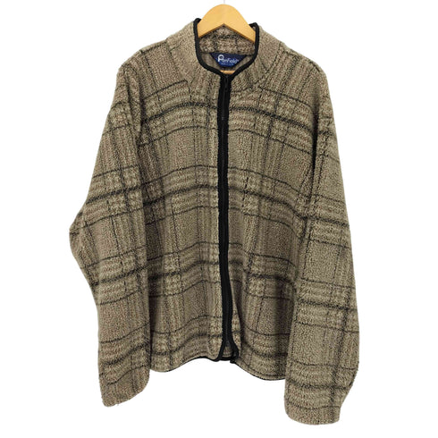 ペンフィールド Penfield 90S MADE IN USA ウィンドウペン チェック フリースジャケット メンズ import:L