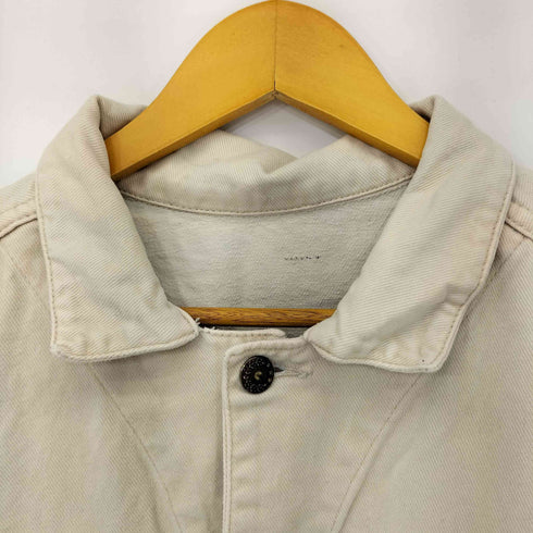 TOP LIFE ユーロ 生成り デニムトラッカージャケット メンズ import:XL
