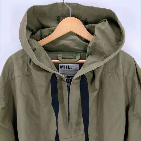 エムエイチエル MHL. ワックスドコットン アノラックパーカー メンズ JPN:L