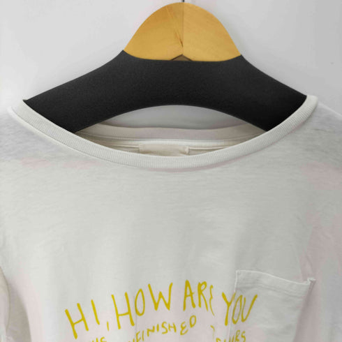 ザレターズ The Letters HI HOW ARE YOU Pocket T-shirt レディース import:S