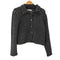 ザラ ZARA 編み込み仕上げニットジャケット レディース import:S