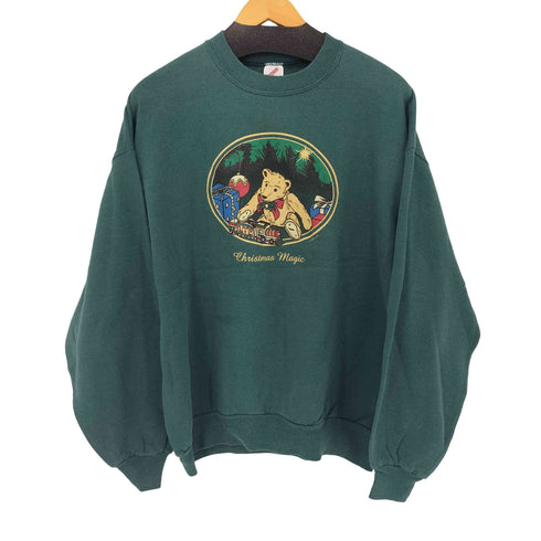 ジャージーズ JERZEES 90S MADE IN USA CHRISTMAS MAGIC クルーネックスウェット メンズ import:XL