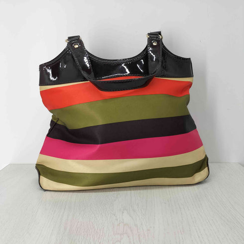 ケイトスペードニューヨーク kate spade NEW YORK フロントロゴ刻印ボーダートートバッグ レディース ONE SIZE