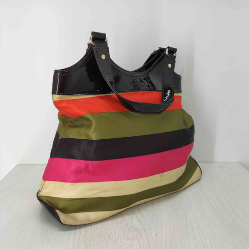 ケイトスペードニューヨーク kate spade NEW YORK フロントロゴ刻印ボーダートートバッグ レディース ONE SIZE