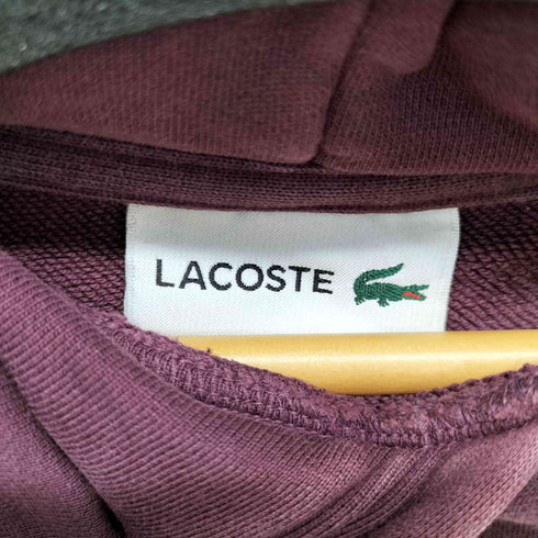 ラコステ LACOSTE ビッグロゴ 刺繍 プルオーバーパーカー メンズ import:S