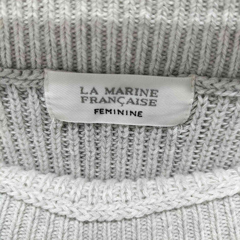 マリンフランセーズ la marine francaise 7GG 片畦 ボートネック プルオーバー レディース FREE
