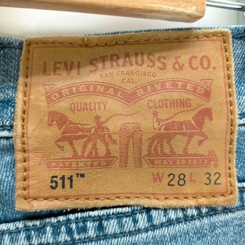 リーバイス Levis 511 ストレートデニムパンツ レディース W23 L32