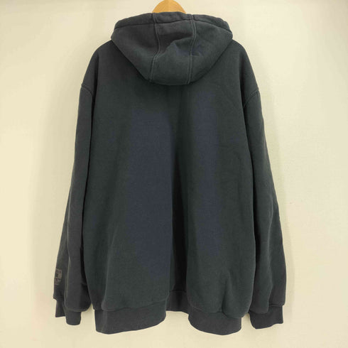 カーハート Carhartt メキシコ製 裏地メッシュ サーマル 企業ロゴ 刺繍 ジップパーカー ビックサイズ メンズ import:XL