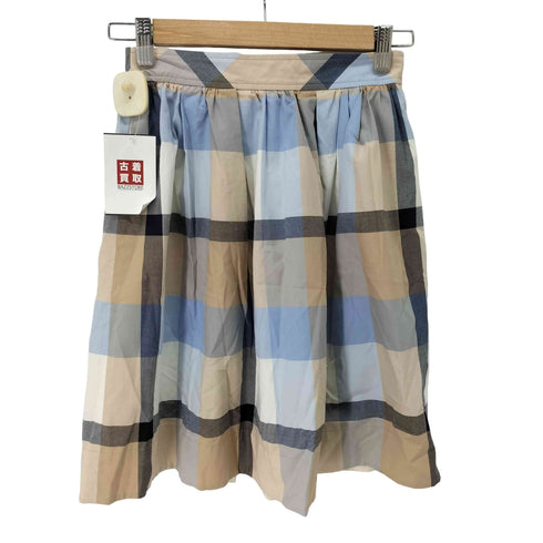 ブルーレーベルクレストブリッジ BLUE LABEL CRESTBRIDGE チェックフレアスカート レディース 36