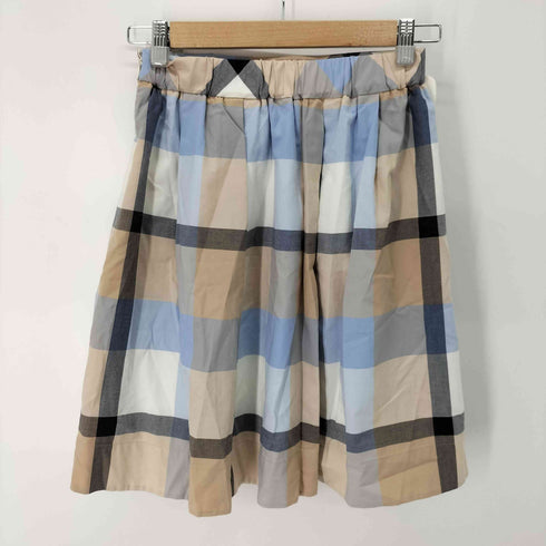 ブルーレーベルクレストブリッジ BLUE LABEL CRESTBRIDGE チェックフレアスカート レディース 36