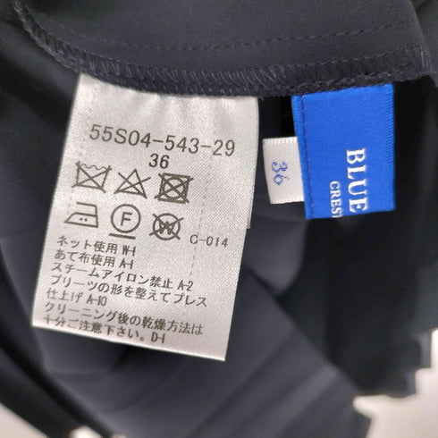 ブルーレーベルクレストブリッジ BLUE LABEL CRESTBRIDGE プリーツスカート ウエストリボン レディース 36