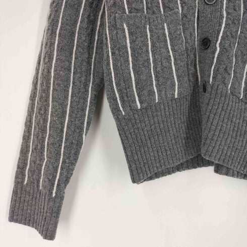 トムブラウン THOM BROWNE ストライプ ウールナイロン カーディガン メンズ JPN:S