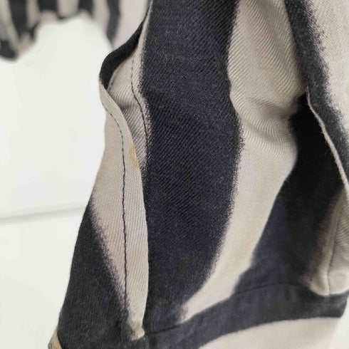イッセイミヤケメン ISSEY MIYAKE MEN 80S 筆タグ レーヨン ウール バンドカラー L/S シャツ メンズ JPN:M