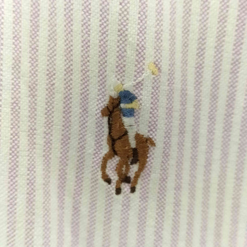 ラルフローレン RALPH LAUREN YARMOUTH ポニー刺繍ストライプボタンダウンシャツ メンズ 12 1/2 32