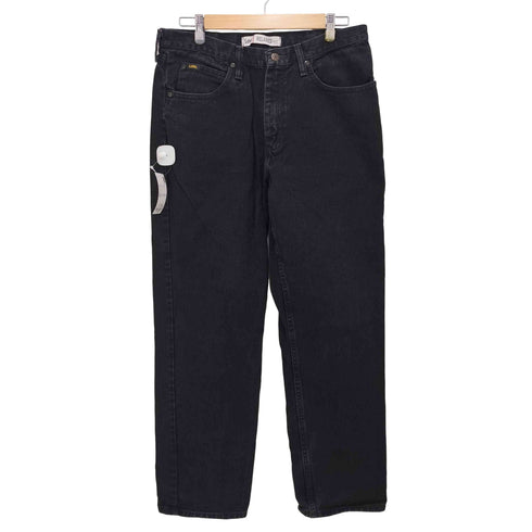 リー Lee 00S メキシコ製 ブラックデニムパンツ RELAXED FIT テーパード デニムパンツ メンズ W34 L32