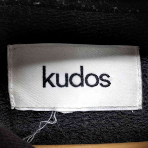 クードス KUDOS 異素材切替 フロントロゴ刺繍プルオーバーパーカー メンズ JPN:1
