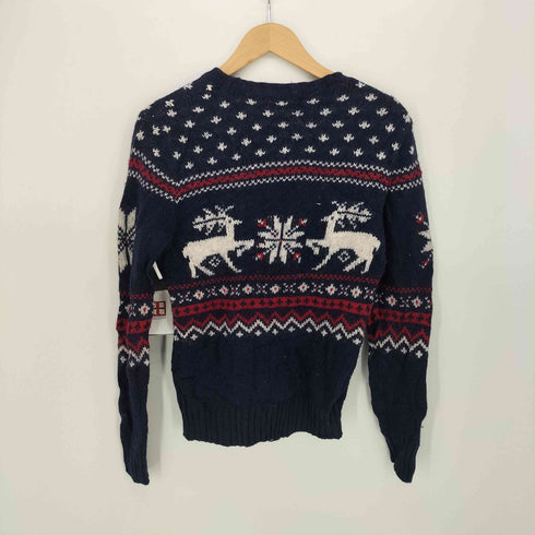 ラルフローレンスポーツ RALPH LAUREN SPORT ノルディック柄 ウール混 プルオーバー コットン ニット レディース import:M