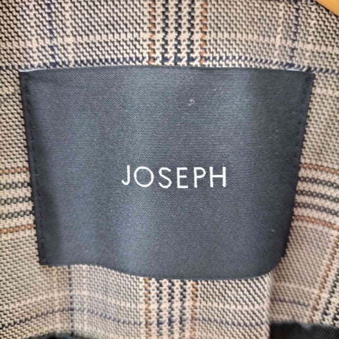 ジョゼフ JOSEPH グレンチェックダブルテーラードジャケット レディース 34