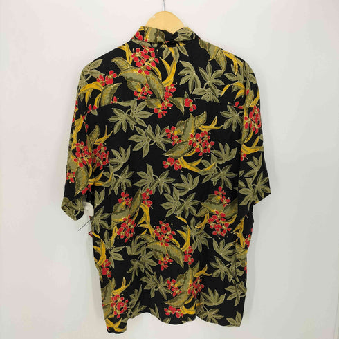 ピューリタン PURITAN 90-00S 韓国製 花柄 レーヨン S/S シャツ メンズ import:L