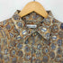ピエールカルダン pierre cardin 90-00S 韓国製 幾何学柄 レーヨン S/S シャツ メンズ import:L