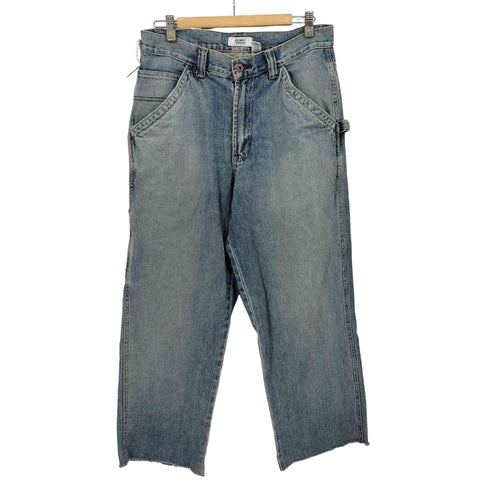 オールドネイビー OLD NAVY カットオフ ペインター ワイド デニム パンツ メンズ 32×34