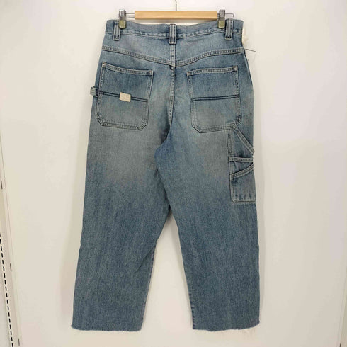 オールドネイビー OLD NAVY カットオフ ペインター ワイド デニム パンツ メンズ 32×34