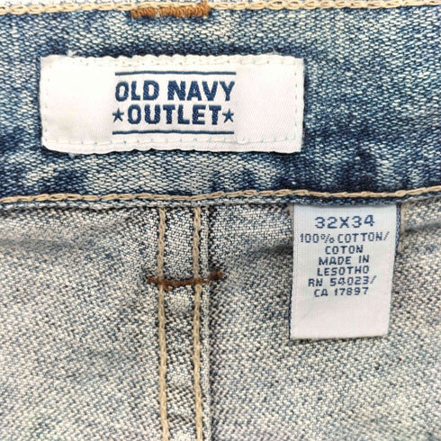 オールドネイビー OLD NAVY カットオフ ペインター ワイド デニム パンツ メンズ 32×34