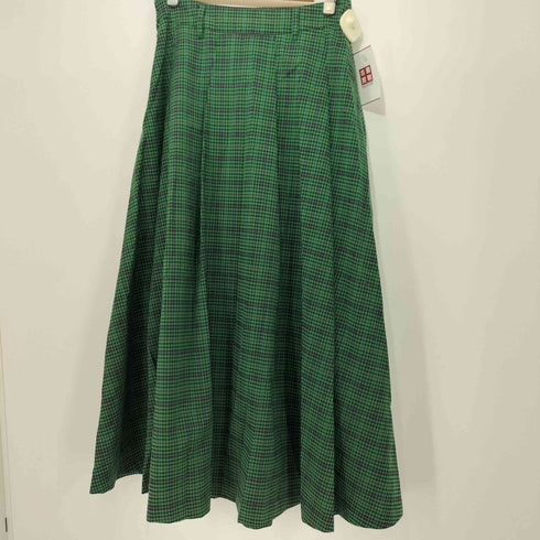 ミルクフェド MILKFED. PLAID CHECK TUCKED SKIRT レディース M