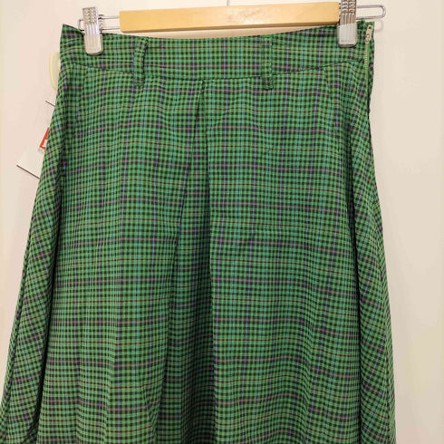 ミルクフェド MILKFED. PLAID CHECK TUCKED SKIRT レディース M
