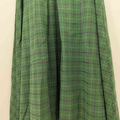 ミルクフェド MILKFED. PLAID CHECK TUCKED SKIRT レディース M